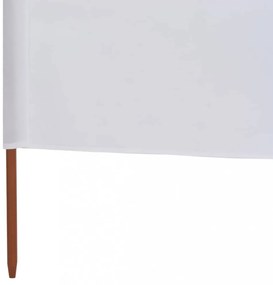 homokfehér 5-paneles szövet szélfogó 600 x 120 cm