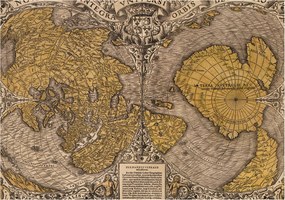 Fotótapéta Flizelin Design Divatos Történelmi Térképészet 208x146