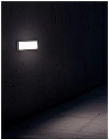 Nova Luce kültéri beépíthető lámpa, szürke, 3000K melegfehér, beépített LED, 1x6W, 480 lm, 812103