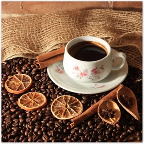 Poszterek 30x30 Kávé és szárított narancs