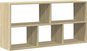 vidaXL sonoma tölgy színű szerelt fa fali polc 100 x 25 x 50 cm