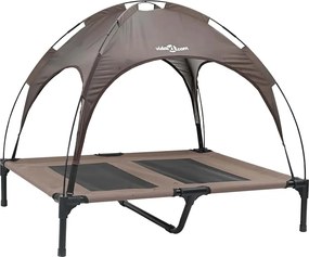 vidaXL Kutyafekhely Barna 92 x 77 x 82,5 cm Acél