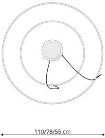 Thoro TH.176 - LED Csillár zsinóron RIO LED/80W/230V CRI90 3000K fehér