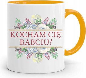 Sárga Bögre Nagymama Napja Szeretlek Nagymama! Ajándék fényképes nyomattal