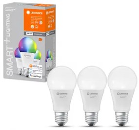 LED lámpa , égő , 3 x E27 , 3 x 9.5W , RGBW , CCT , dimmelhető , LEDVANCE Smart+ WIFI