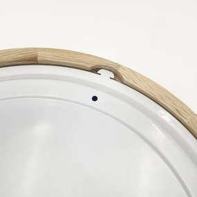 Fürdőszobai mennyezeti lámpatest LINARO 3xE27/15W/230V IP54 tölgy, átmérő 37 cm