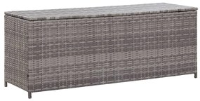 vidaXL szürke polyrattan kerti tárolóláda 150 x 50 x 60 cm