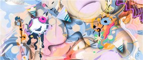 Kép - mesebeli absztrakció (120x50 cm)