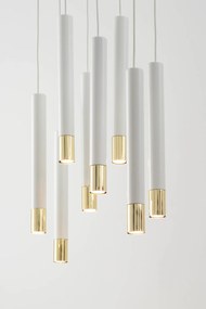 SIGMA LIGHTING 33391 SOPEL Többágú Függesztett Lámpa Fehér, Arany GU11 IP20