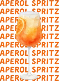 Poszter 50x70 cm Aperol Spritz drink bar