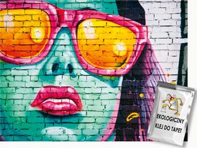 Fotótapéta Flizelina Ifjúsági Graffiti Fal Tégla 150x105 ragasztó