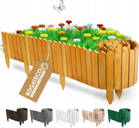 Fa Kerítés Kerti Rózsafa Szegély 20x200cm Gyártó Világos Barna