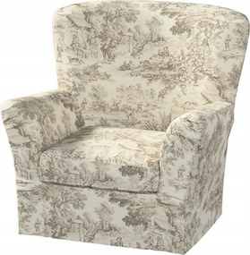 Dekoria Tomelilla magas fotelhuzat Ikea könyvjelzőkkel barna