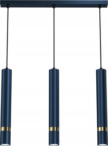 Függőlámpa Joker Navy Blue/gold 3xGU10