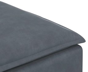 sötétszürke moduláris kanapé lábzsámoly modul 100x100x48 cm