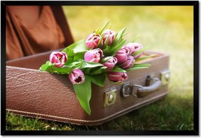 Poszterek keretben 60x40 Szerelmes bőrönd