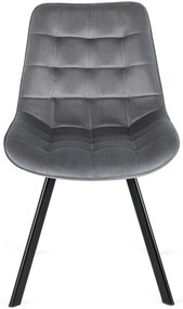 Szürke Bársony Étkezőszék RICK