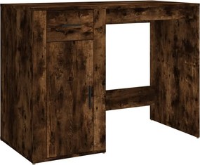 vidaXL füstös tölgy színű szerelt fa íróasztal 100x49x75 cm