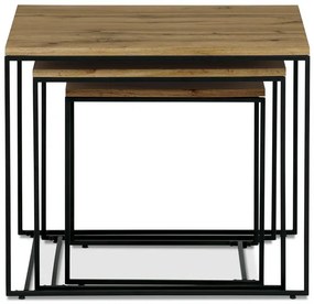 Dohányzóasztal 60×60 cm, MDF, Vad Tölgy. AF-3008 OAK