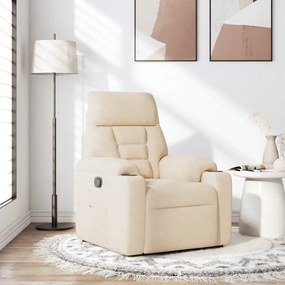 vidaXL bézs mikroszálas szövet dönthető fotel