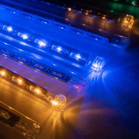 NEXOS Karácsonyi LED világítás hulló hó 180 LED színes