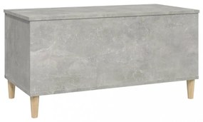 betonszürke szerelt fa dohányzóasztal 90x44,5x45 cm