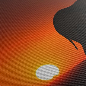 Elefánt képe naplementekor (150x105 cm)