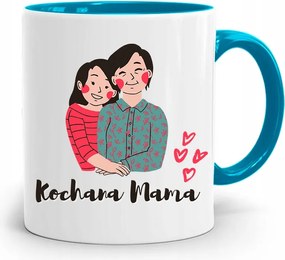 Kék Bögre Anyukáknak Szeretett Anyuka Ajándék fényképes nyomattal