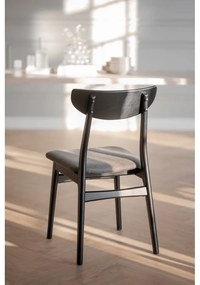 Fekete étkezőszék szett 2 db-os Rodham - Rowico