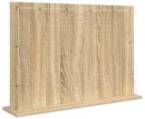 Pipere tükör Sonoma tölgy Szerelt fa, Üveg 80 x 55 x 18 cm Tükör