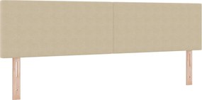 vidaXL LED ágytámla LED -es lámpákkal Szürke zöld 180 cm Poliészter