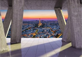 Flizelin fotótapéta Eiffel-torony Párizs modern kilátás 368x254 +ragasztó