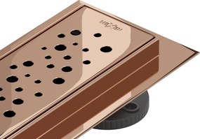 Mexen Flat 360° M12 forgatható vonali vízelvezető 60 cm, rózsaarany - 1621060-40