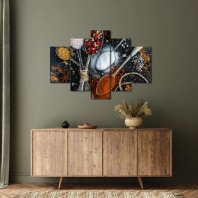 Egy kanál képe fűszerekkel (150x105 cm)