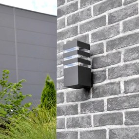 TEKSAS kültéri fali lámpa 1xE27/12W/230V IP44 antracit