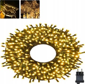 KarĂĄcsonyfa FĂ©nyfĂŒzĂ©r 600 Led KarĂĄcsonyi FehĂ©r Meleg BeltĂ©ri KarĂĄcsonyfa