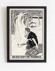 Régi háború előtti grafika 1900-es halál