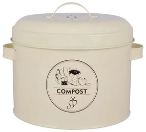 Fém konyhai zöldhulladék tároló, 6,3 literes