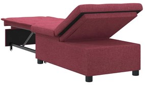 Kanapéágy Piros 194 x 67 x 37 cm szövet