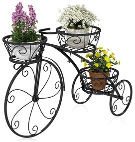 Fém bicikli virágtartó