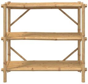 vidaXL 3 szintes bambusz polc 100 x 40 x 90 cm