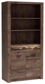 Könyvespolc, kőris sötét, INFINITY I-05