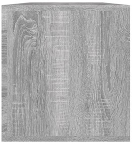 szürke sonoma színű szerelt fa lemeztároló doboz 71x34x36 cm