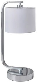 Endon 57917 - Dimmelhető asztali lámpa CANNING 1xE14/40W/230V fényes króm/fehér