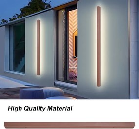 BRILAGI-LED kültéri fali lámpatest LINEAR LED/32W/230V 3000K IP65 140 cm barna CRI 90