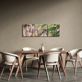 Mókus képe a fán (órával) (90x30 cm)