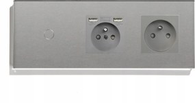 Érintőkapcsoló Egy Aljzat Aljzat Usb Töltővel