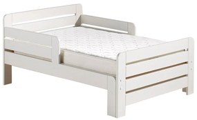 Fehér bővíthető borovi fenyő gyerekágy ágyráccsal Jumper – Vipack