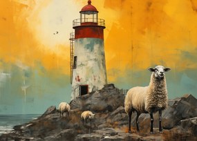 Poszter 70x50cm Fény az örökkévalóság aranyában