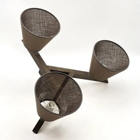 Brilagi - LED mennyezeti lámpa ANTHONY 3xE14/40W/230V dióbarna